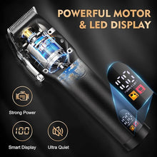 Load image into Gallery viewer, Suttik Professional Hair Clippers and Trimmers Set, Electric Razor Foil Shavers for Men, 3 in 1 Cordless Barber Kit Hair Cutting Kit with Travel Case Barber Clippers Set Professioal for Men
