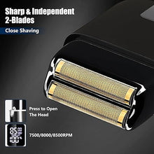 Load image into Gallery viewer, SUNNOW Hair Clippers for Men, Beard Trimmer & Hair Trimmer & Electric Foil Shavers Razor Kit, Hair Cut Machines Men's Beard Grooming Kit for Home, Barber(Black)