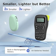 Load image into Gallery viewer, SUPVAN E10 Bluetooth Label Maker Machine with 3 Tapes, Continuous Waterproof Label, Versatile App with 35 Fonts and 1k+ Icons, Inkless Labeler for Home, Kitchen, School, Office Organization, Green