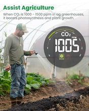 Load image into Gallery viewer, Newentor CO2 Monitor, Indoor Air Quality Meters, Carbon Dioxide Detector with Voice Alert, Large Display CO2 Tester, Temperature Humidity Sensor, Alarm Clock for Home, RV, Grow Tents, White