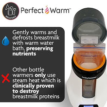 Load image into Gallery viewer, Baby Brezza Smart Baby Bottle Warmer, Breastmilk Warmer + Defroster - Only Brand with Different Temperatures for Breastmilk + Formula - Universal Fit for All Bottles + Milk Bags - Bluetooth Control