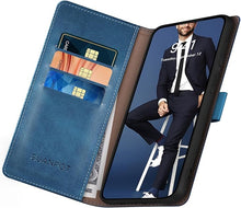 Load image into Gallery viewer, SUANPOT Compatible with iPhone 16 Pro Max 6.9" Wallet case with RFID Blocking Credit Card Holder,Flip Book PU Leather Protective Cover Women Men for Apple 16 Pro Max Phone case Sky Blue