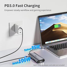 Load image into Gallery viewer, SSK USB C Docking Station 3 Monitors, 9 in 1 Single 8K/Dual 4K60Hz USB C Hub DisplayPort Dock with 2 HDMI Ports, Displayport,100W PD, 3 USB,SD/TF, Laptop Docking Station for MacBook Pro HP Lenovo