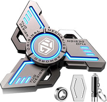 Load image into Gallery viewer, INNÔPLUS Fidget Spinner, Fidget Spinners Cool, Fidget Spinners for Kids, Stress Anxiety ADHD Relief Figets Toy, Fidget Light Up Spinner, Metal Finger Hand Spinner Toy with Luminous Light