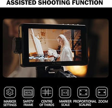 Load image into Gallery viewer, VILTROX Camera Field Monitor DC-550pro 5.5" Kit Touch Screen 4K HDMI DSLR Cameras Video Monitors with Sunshade Hood/np-f550 Battery