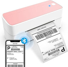 Load image into Gallery viewer, ASprink Bluetooth Thermal Label Printer - 241BT Wireless Shipping Label Printer for Small Business & Packages, Pink Thermal Label Printer Shipping Label Maker, Compatible with iPhone, USPS, Amazon