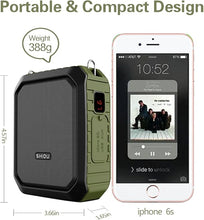 Load image into Gallery viewer, Wireless Voice Amplifier Bluetooth Teacher Microphone 18W Waterproof Portable Voice Amplifier Headset Mic Rechargeable Voice Enhancer Personal Microphone for Classroom Outdoors