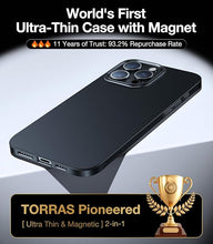 Load image into Gallery viewer, TORRAS Magnetic Slim-Fit for iPhone 16 Pro Max Case, Ultra-Thin 16 ProMax Phone Case Compatible with MagSafe, Light Anti-Scratch Matte Hard PC Bayer 6.9 inch OriginFit, Black