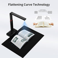Load image into Gallery viewer, VIISAN Document Scanner - USB Document Camera with Max Capture Size A2, 130 Languages OCR, Auto-Flatten & Deskew Tech, Fingerprint Removal Tech, Fast Scan 1.5s/Page, 26MP Book Scanner for Mac/Windows
