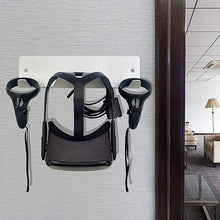 Load image into Gallery viewer, CNBEYOUNG Metal VR Headset Wall Mount Storage Stand Hook Compatible with Quest 2 Pro Quest 3, Valve Index, PSVR 2, HTC Vive, Pico 4, Pimax VR MR XR Headsets and Controllers(Aluminum Alloy-Silver)