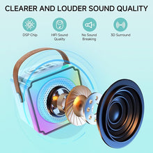 Load image into Gallery viewer, Mini Karaoke Machine for Kids and Adults,Portable Bluetooth Karaoke Machine with 2 Wireless Microphones, Kids Karaoke Machine for Home Party,Birthday Gifts for Girls Boys?Blue?