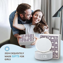 Load image into Gallery viewer, COLSUR Bluetooth Speaker with Alarm Clock, ?2024 Newest Gifts? Wireless Speaker Charger for iPhone/Samsung, Mirror Clock, Wireless Bedside Lamp, Music Gifts for Men, Women, Teenage Girls, Boys