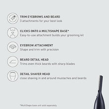 Load image into Gallery viewer, Panasonic MultiShape Facial Detail Shaver Trimmer Set Attachment, Eyebrow Trimmer, Beard Detail Trimmer, and Detail Shaver, Wet/Dry, Add to MultiShape Grooming System, Easy-Clean Tool - ER-CDT1-A