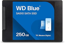 Load image into Gallery viewer, Western Digital 250GB WD Blue SA510 SATA Internal Solid State Drive SSD - SATA III 6 Gb/s, 2.5"/7mm, Up to 555 MB/s - WDS250G3B0A
