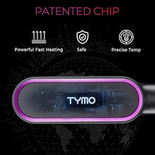 Load image into Gallery viewer, Hair Straightener Brush, TYMO Ring Hair Straightener Comb Straightening Brush for Women with 5 Temps 20s Fast Heating & Dual Voltage, Black