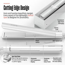 Load image into Gallery viewer, Bekind Apex 2-in-1 Hair Straightener Flat Iron | 1“ 460°F Straightener & Curler for All Hairstyles | UltraSmooth Tech | 15s Fast Heating & Temp Memory | Gift Set for Girls Women (Arctic White)