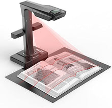 Load image into Gallery viewer, CZUR ET24 Pro Professional Book Scanner, 24MP Document Camera, 3rd Gen Auto-Flatten & Deskew Tech, A3 Document Scanner, 180+ Languages OCR, Support HDMI, for Windows/MacOS/Linux