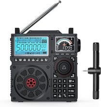 Load image into Gallery viewer, Raddy RF919 SSB Shortwave Radio with NOAA Weather Band, Full Band FM AM SW VHF UHF AIR CB WB and SSB Receiver, with Antenna Tuner, 3 External Antenna Ports, 5000mAh Rechargeable Battery (Black)