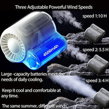 Load image into Gallery viewer, Mini Waist Fan,Portable Fan,3 Speeds Strong Airflow Wearable Personal Clip Fan,Rechargeable belt clip fan with USB port for Outdoor Works, Farm, Hiking, Camping