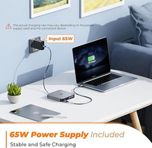 Load image into Gallery viewer, USB C Docking Station Dual Monitor for M1/M2/M3/M4 MacBook Pro/Air, Dell, Lenovo, HP, Surface, 13 in 1 Triple Display Laptop Docking station with 65W Power Adapter, Dual HDMI, VGA, 4 USB 3.0, Ethernet