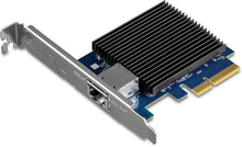 Load image into Gallery viewer, TRENDnet 10 Gigabit PCIe Network Adapter, Converts A PCIe Slot Into A 10G Ethernet Port, Supports 802.1Q Vlan, Includes Standard & Low-Profile Brackets, PCIe 2.0, PCIe 3.0, Silver, TEG-10GECTX
