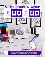 Load image into Gallery viewer, Phomemo M08F Ultra Wireless Tattoo Stencil Printer, Stencil Printer for Tattooing, Thermal Tattoo Printer for Tattoo Artists & Beginners,Compatible with Tablet,Smartphone & PC, Pink