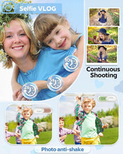 Load image into Gallery viewer, Digital Camera, UHD 4K Kids Camera, 48MP 16x Digital Zoom Point and Shoot Camera, Auto Focus, 3-Speed Fill Light, Anti-Shake Compact Small Camera for Teen Adult Beginner(Black)