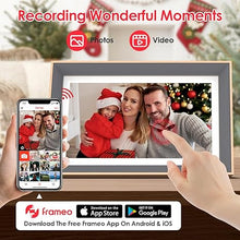 Load image into Gallery viewer, FRAMEO Digital Picture Frame- 15.6inch Digital Photo Frame with 1920 * 1080 IPS Touch Screen FHD Disply,Built-in 32GB Storage,Wall-Mounted,Digital Frame Share Photos and Videos via Free App