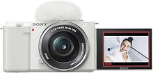 Load image into Gallery viewer, Sony Alpha ZV-E10 - APS-C Interchangeable Lens Mirrorless Vlog Camera Kit - White