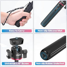 Load image into Gallery viewer, ULANZI MT-73 Extension Pole Tripod, Mini Selfie Stick Tripod Stand Handle Grip for Webcam Canon G7X Mark III Sony ZV-1 RX100 VII A6400 A6600 Cameras Vlogging