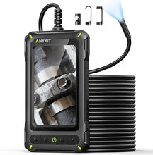 Load image into Gallery viewer, Borescope Inspection Camera with Light, Industrial Endoscope Camera with 4.3” HD Screen, Waterproof Digital Snake Camera, 16.4FT Semi-Rigid Cable Bore Scope for Home Pipe, Engine, Inside Wall, Duct