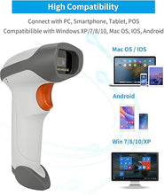 Load image into Gallery viewer, NetumScan Bluetooth Barcode Scanner, 3 in 1 Automatic Wireless 1D Barcode Scanner Handheld USB CCD Bar Code Reader for Store, Warehouse POS, Computer, Tablet, iPhone, iPad, Android