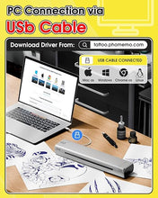 Load image into Gallery viewer, Phomemo M08F Tattoo Stencil Printer Bluetooth, Inkless Tattoo Printer Machine with 10pcs Tattoo Transfer Paper, Portable Stencil Printer for Tattooing, Compatible with Smartphone & PC, Silver