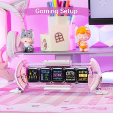 Load image into Gallery viewer, Divoom Times Gate - Cute Gaming Digital Clock with Smart App-Controlled, Support Weather Forecast, Stock Market/Exchange Rate, Social Media, Pixel Art Display for Gamers & Home Office Decor (Pink)