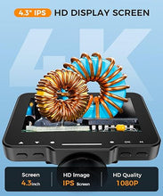 Load image into Gallery viewer, LCD Digital Microscope,4.3 Inch 1080P 10 Megapixels,10MP Camera Video Recorder with HD Screen,1-1000X Magnification Zoom Wireless USB Stereo Microscope Camera,