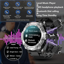 Load image into Gallery viewer, Smart Watch with Earbuds for Men Women,1.52" HD Touch Screen,9D Sound Effects,110+ Fitness & Sleep Monitor, Bluetooth Call, Message notifcation, Android Phones and iOS Compatible