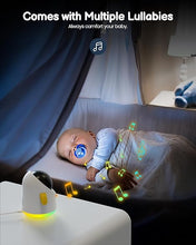 Load image into Gallery viewer, Baby Monitor with 2 Cameras and Audio- Baby Camera Monitor WiFi/No WiFi Double Control Night Vision 4.3' Screen 2-Way Talk Temperature & Humidity Sensor Lullabies Motion & Noise Detection iOS/Android