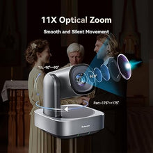 Load image into Gallery viewer, Tenveo VLoop 11X Optical Zoom PTZ Camera Conference Camera, USB3.0/HDMI FHD 1080P 60FPS, for Video Conferencing Live Streaming Church Services Worship Events Business Meeting, Red Dot Design Winner