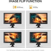 Load image into Gallery viewer, Eyoyo 10 inch Monitor, 1024x600 Small HDMI Monitor, HDMI VGA AV Monitor with Remote Control & Speaker, Portable Display for Gaming Raspi PC DVD Car