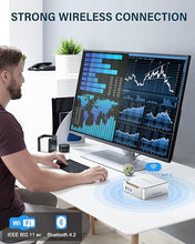 Load image into Gallery viewer, KAMRUI GK3PLUS Mini PC with Windows 11Pro, 16GB DDR4 1TB M.2 SSD Micro Pc, 12th Gen Alder Lake-N95(up to 3.40GHz) Mini Desktop Computers, Support 2xHDMI+VGA 4K Triple Display for School/Home/Office