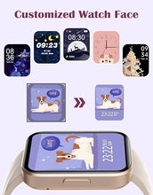 Load image into Gallery viewer, RUIMEN Smart Watches for Women Men (Answer/Make Calls) Compatible with iPhone/Android Phones, 1.85" HD Screen Fitness Tracker Heart Rate Monitor 100+ Sports Tracker Watch Waterproof (Milky White)