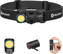 Load image into Gallery viewer, OLIGHT Perun 2 Mini Headlamp 1100 Lumens LED Head Flashlight, Rechargeable Headlight with Red Light Option, Great for Working, Hiking, Camping and Climbing (Black Cool White: 5700~6700K)