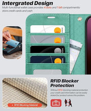 Load image into Gallery viewer, OCASE for iPhone 16 Pro Max Case Detachable Wallet Case with Card Holder, 2 in 1 Pu Leather Flip Folio with RFID Blocking Stand Wrist Strap Shockproof Phone Cover 6.9 Inch 2024, Green