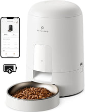 Load image into Gallery viewer, PETLIBRO Automatic Cat Feeder, Wi-Fi Rechargeable Cat Food Dispenser Battery-Operated with 30-Day Life, AIR 2.4G Wi-Fi Timed Pet Feeder for Cat & Dog, 2L Auto Cat Feeder, White