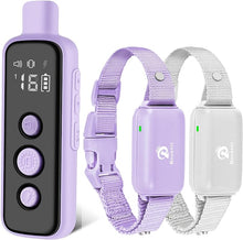 Load image into Gallery viewer, Bousnic Dog Shock Collar for 2 Dogs - (8-120lbs) Waterproof Rechargeable Electric Dog Training Collar with Remote for Small Medium Large Dogs with Beep Vibration Safe Shock Modes(Purple)