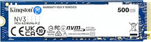 Load image into Gallery viewer, Kingston NV3 500GB M.2 2280 NVMe SSD | PCIe 4.0 Gen 4x4 | Up to 5000 MB/s | SNV3S/500G