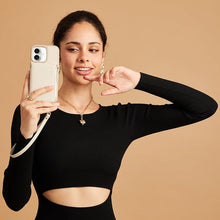 Load image into Gallery viewer, ZVE for iPhone 16 Case Wallet, RFID Blocking Leather Case with Card Holder, Crossbody Wrist Strap Phone Case for Women for iPhone 16 6.1" Beige