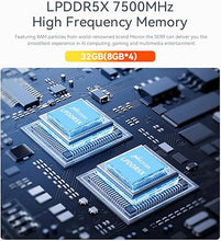 Load image into Gallery viewer, Beelink SER9 AI Mini PC, AMD Ryzen AI 9 HX 370(80TOPS,12C/24T,5.1GHz), 32G LPDDR5X 7500MHz 1TB PCIe4.0 x4 SSD, AI PC AMD Radeon 890M NPU 50 AI TOPS, Built-in MIC/Speakers/USB4/WiFi6/BT5.2/2.5G/W11 Pro