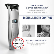 Load image into Gallery viewer, ConairMAN Beard Trimmer for Men, for Face and Mustache, Wet/Dry Beard and Stubble Trimmer, Flex Contouring Head with 15 Precise Settings and Premium
