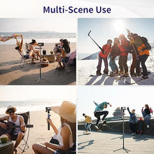 Load image into Gallery viewer, Selfie Stick Tripod for Gopro Camera, 62" Extendable Tripod Stand with 360° Ball Head 1/4" Screw, Portable Lightweight Camera Tripod for GoPro Max Hero 11 10 9 8 7 6 5 DJI OSMO Action Camera